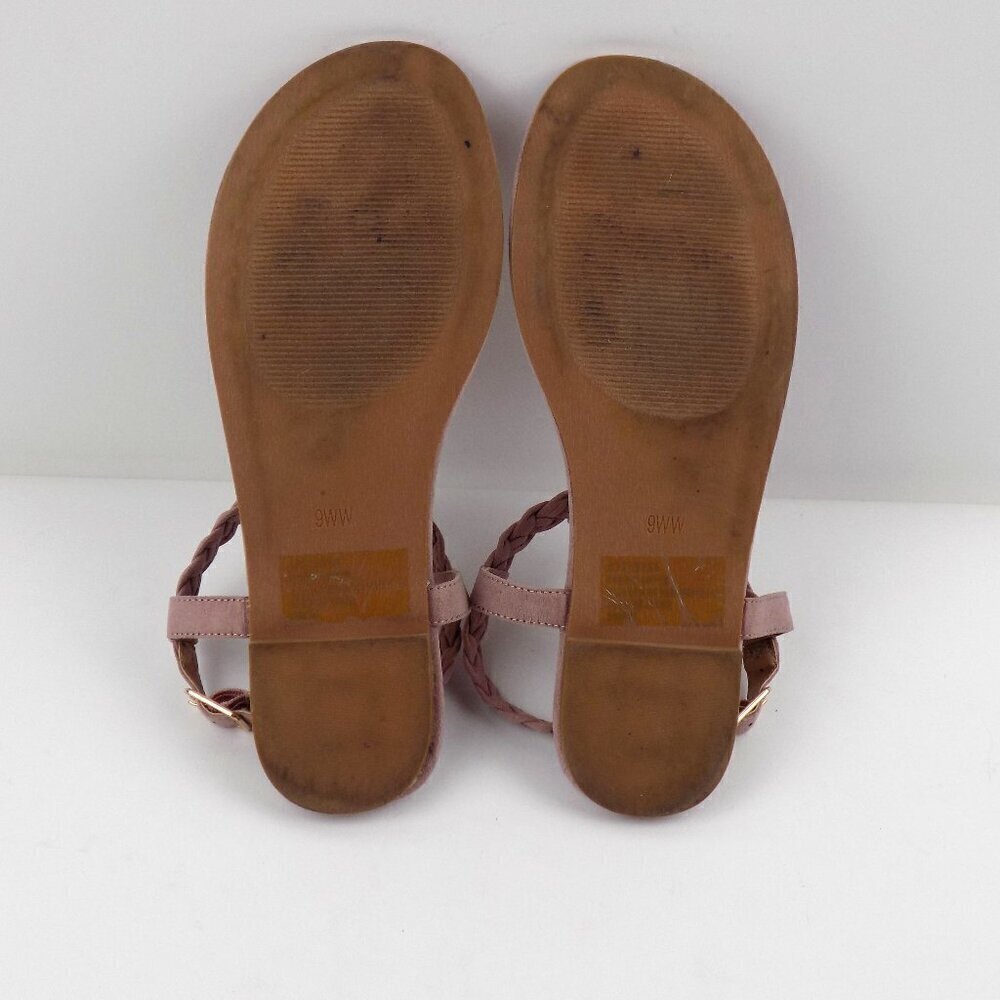 Torrid Braided T-Strap Sandals Size 9 Blush Pink - Picture 7 of 7